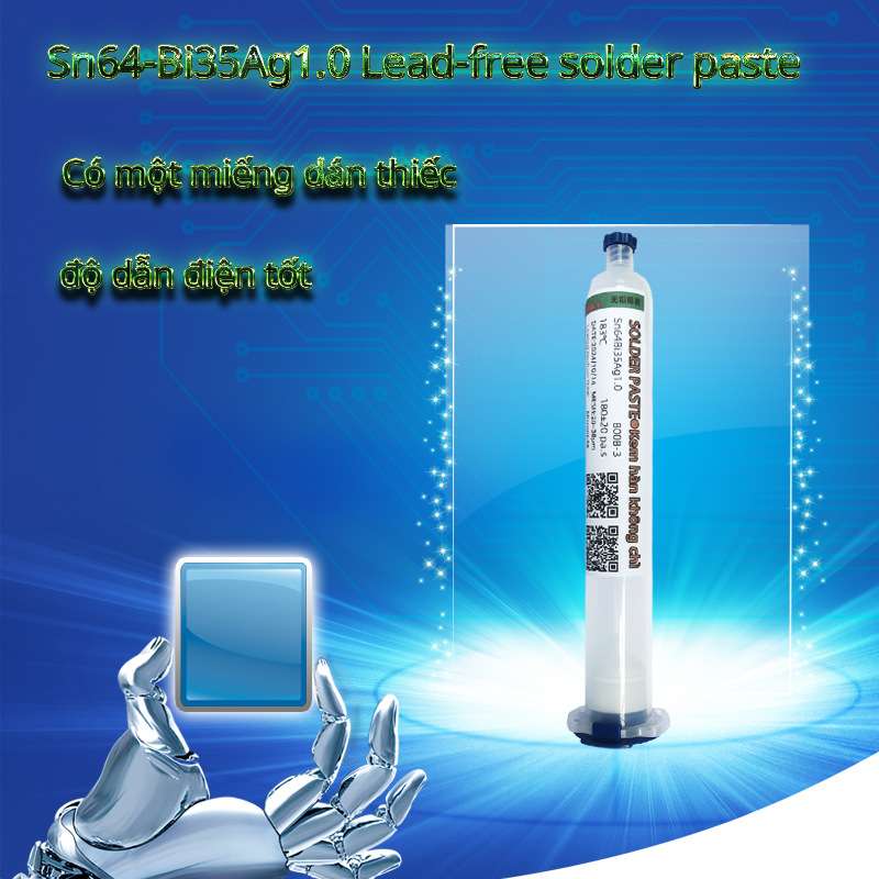 针筒锡浆solder paste含银手机维修BGA芯值锡SMT贴片环保无铅锡膏