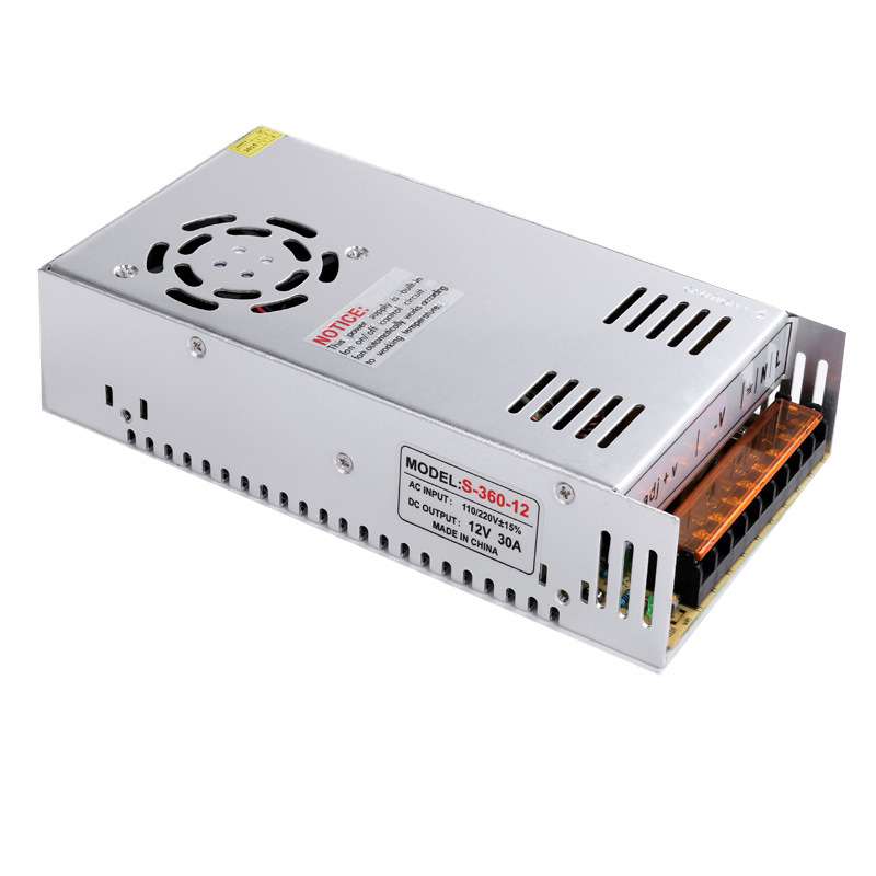 3D打印机电源12V30A360WLED灯条灯带护栏管模组开关电源12V变压器
