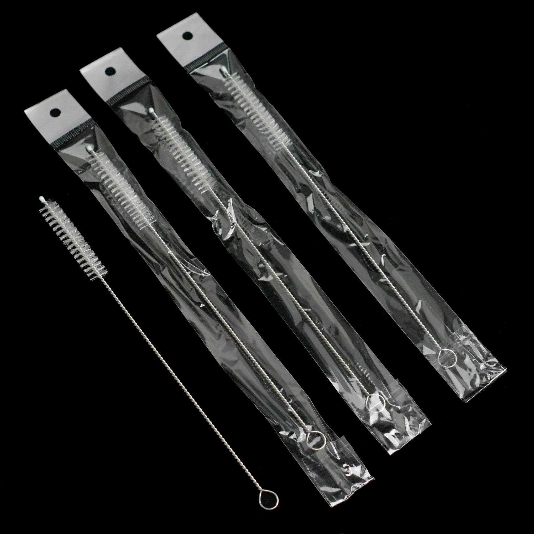 直销新款不锈钢吸管刷 儿童奶瓶水杯毛刷 玻璃试管尼龙清洁刷