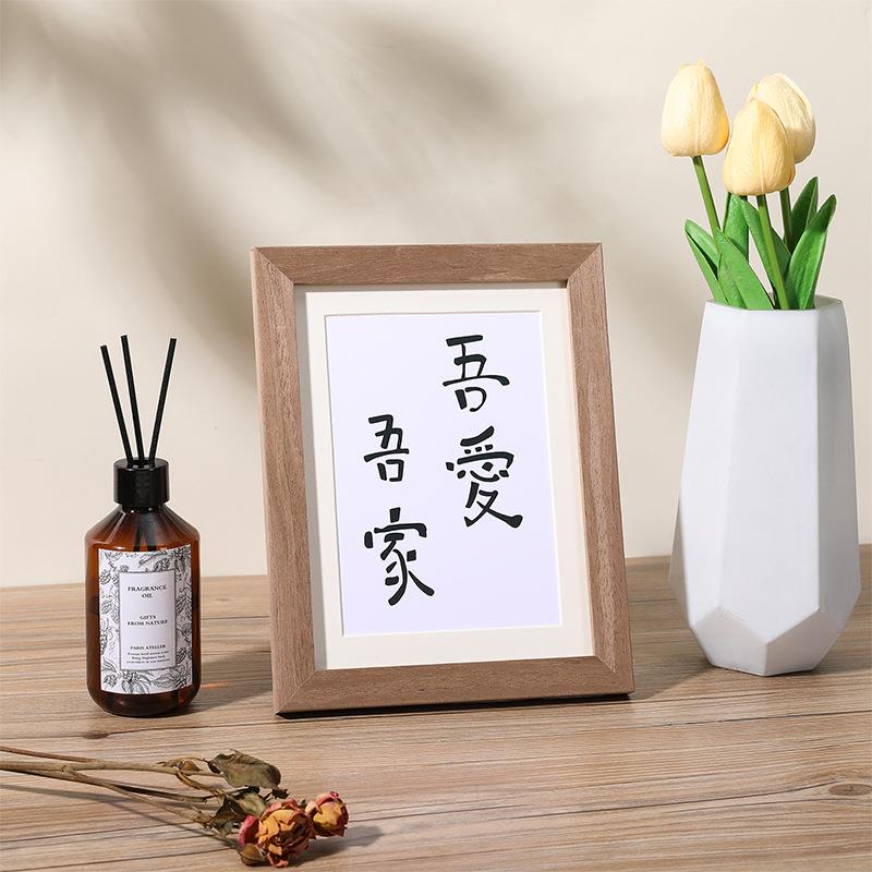 直销新款实木相框挂墙aa4画框装裱儿童美术作品展示八开8K4K素描