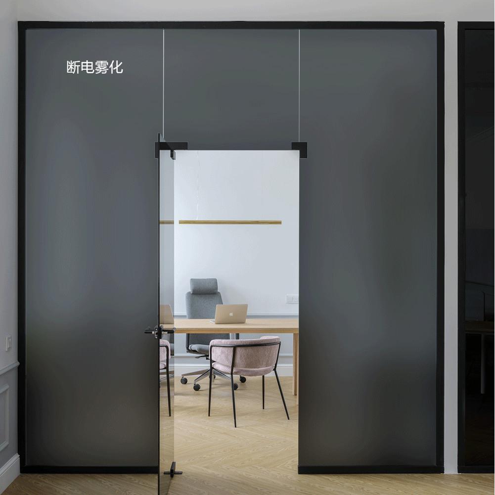 直销新款直销智能电控PDLC调光玻璃膜办公卫浴隔断通电透明断电雾