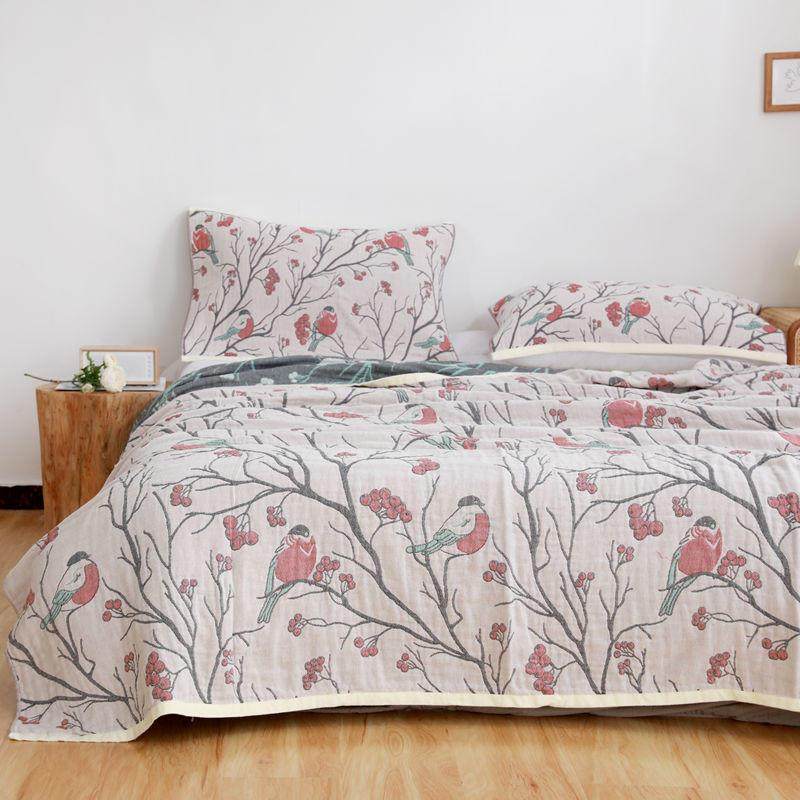 直销新款纯棉纱布毛巾被全棉提花色织四层纱双人毛巾毯单人夏季盖