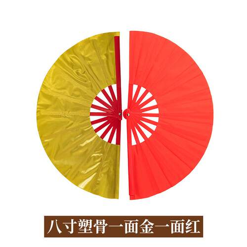 新款直销功夫扇塑料折不断响扇太极扇中国武术表演儿童双面舞蹈扇