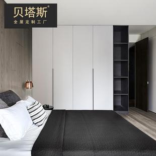 直销新款定制衣柜推拉门现代简约一门到顶厨柜整体衣橱家具全屋订