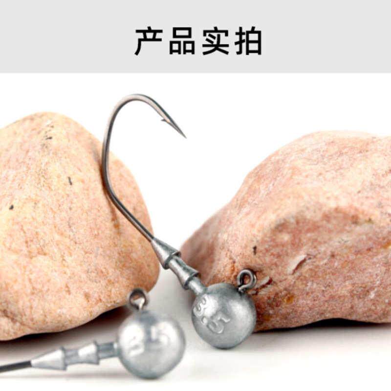 傲湖诡迹骁鳜铅头钩路亚软虫4X加强防挂底鱼钩鲈鱼鳜鱼翘嘴软饵钩