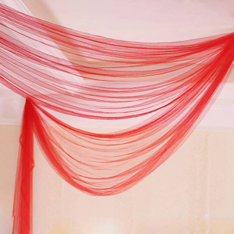 婚房装饰大号宽纱幔拉花花球套装粉红色客厅卧室房顶布置婚礼结婚