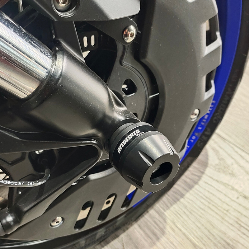 升仕GK350摩托车前轮轴保险杠ZT310-R-X-T防摔杠防摔胶改装防摔棒