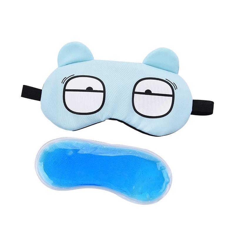 卡通表情冰眼罩冰敷睡眠遮光专用睡觉护眼罩午睡可洗透气儿童腰罩