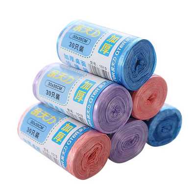 厨房加厚彩色桌面小号卷装垃圾袋家用车载迷你一次性垃圾桶塑料袋