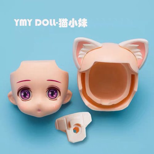 OB11 doll YMY joint movable doll rabbit ear cat ear hair rep