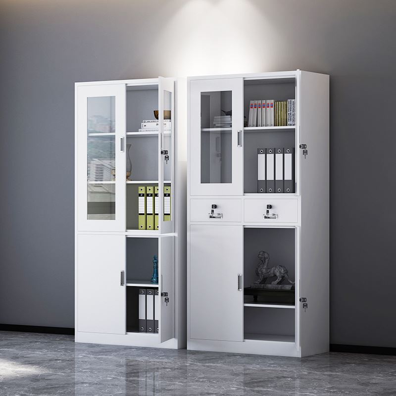 文件柜铁皮柜办公室资料档案凭证柜矮柜铁柜员工带锁更衣储物厂家