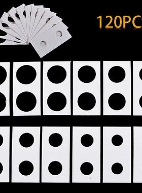120pcs Coin Holders 12 Sizes Cardboard Mylar Coin Flips