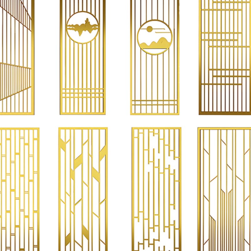 不锈钢假山屏风隔断样品屋展示中心酒店背景墙别墅庭院影壁墙迎门