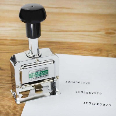 6/7/8/10/12位全金属自动号码机手动日期打码机编号打号器页码机