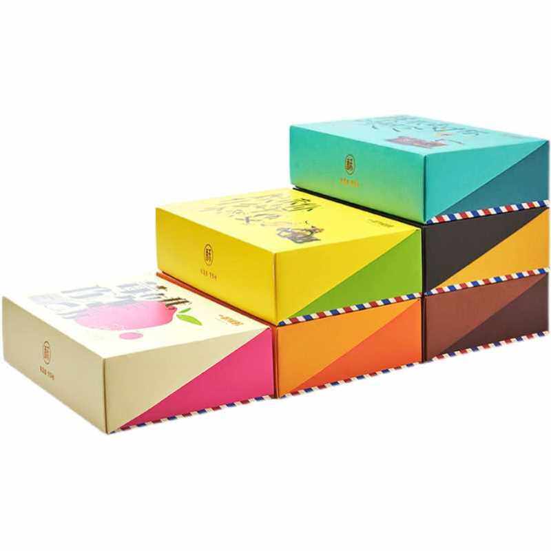 新品厂促包装盒纸盒定制彩盒定做批量印刷白卡纸折叠盒抽屉盒空盒