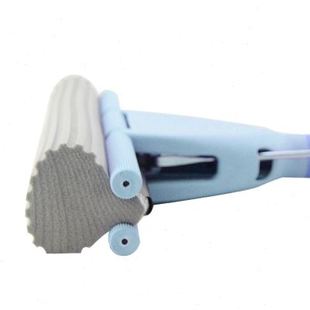 妙洁大号吸水胶棉拖把免手洗滚轮式 家用卫生间海绵拖把35cm宽胶棉