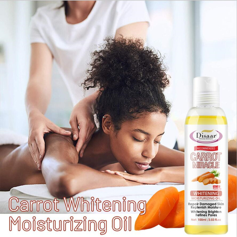 100ML Natural Carrot Oil Body Face Massage Essential Oil Moi