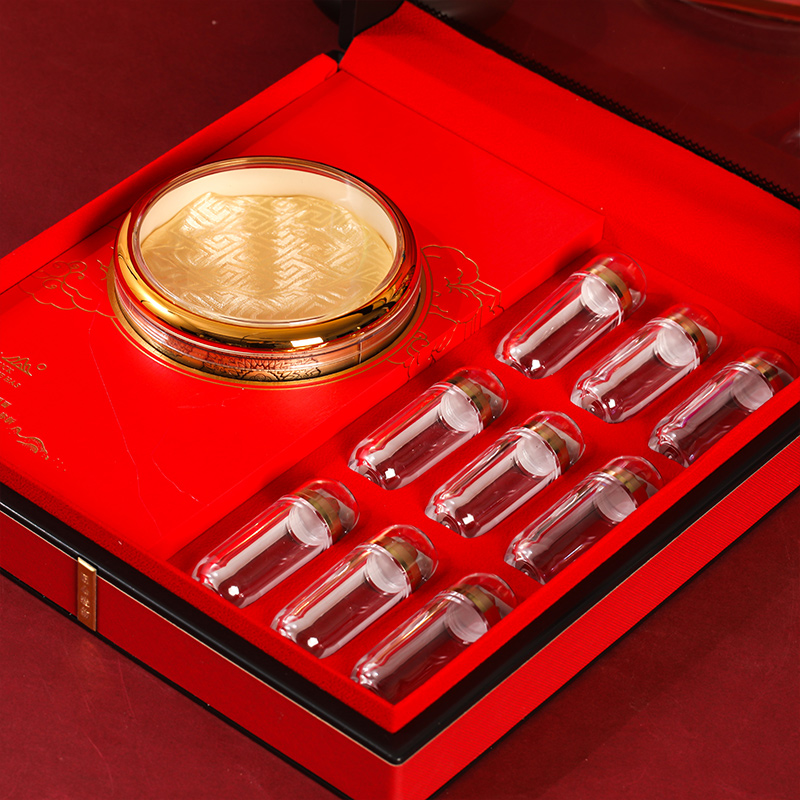 团圆礼拼装虫草冬虫夏草礼盒藏红花西洋参包装盒圆盒管子配手提袋