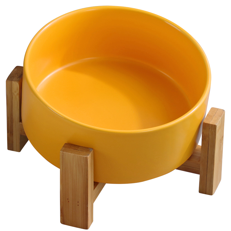 新品大容量猫粮碗猫碗饮水陶瓷猫食盆猫咪防打翻宠物狗碗狗盆护颈