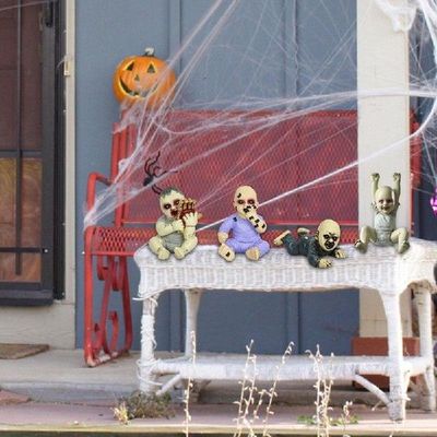 新品Halloween Horror Baby Statue Handmade Doll Crafts Resin