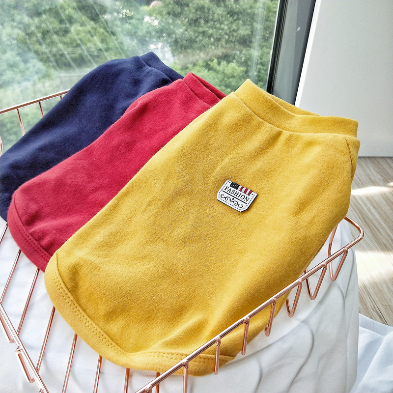 棉打底衫宠物小狗狗衣服小型犬泰迪法斗牛博美比熊猫咪贵宾秋冬装