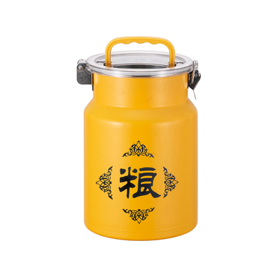 不锈钢密封米桶家用防虫防潮带盖手提式面粉桶50斤大米缸储米箱罐