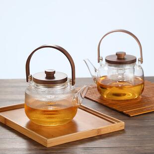 直销煮茶玻璃壶耐高温大容量家用泡茶烧水壶可明火电陶炉围炉 新款