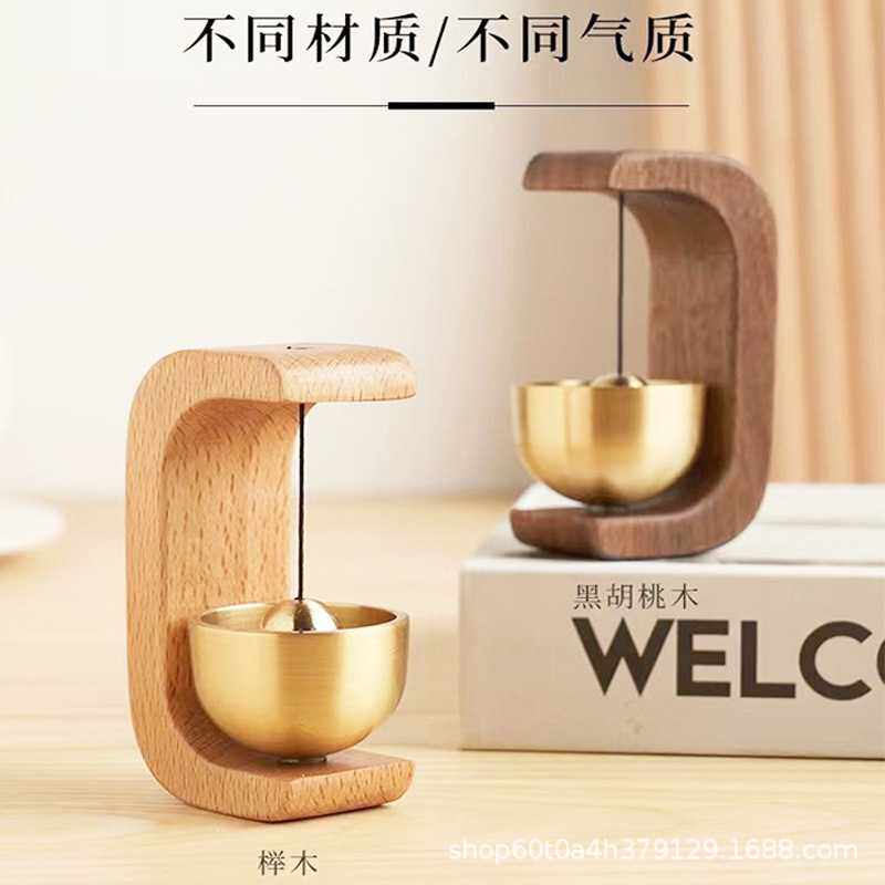 吸门式风铃进门提醒铃铛撞铃入户多巴胺门铃挂饰乔迁摇篮摆件