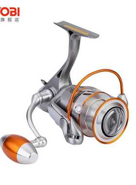 新款直销RYOBI APPLAUSE海钓轮金属远投纺车轮铁板海船钓慢摇轮40