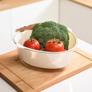 简约沥水篮家用厨房高颜值水果篮轻奢塑料客厅零食茶几沥 直销新款