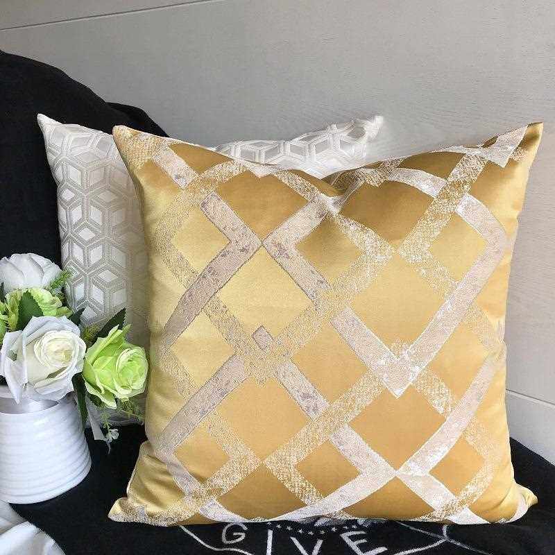 新款直销2F现代客厅沙发靠枕橙色黄色靠垫套腰枕美式轻奢枕套抱枕,居家布艺,抱枕被,淘宝优惠券,粉丝福利购,淘宝优惠卷