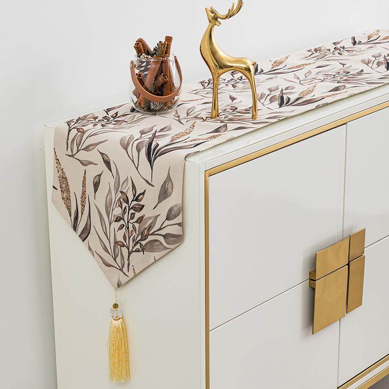 新款直销现代轻奢茶几餐桌桌旗家用民宿样板房客厅玄关边柜盖布桌,居家布艺,桌旗,淘宝优惠券,粉丝福利购,淘宝优惠卷