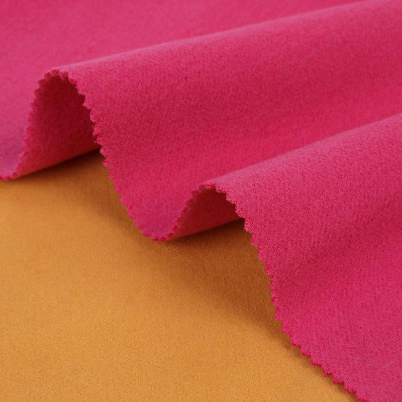 新款直销现货半精纺双面毛呢面料 秋冬女装大衣呢外套布料 顺毛呢