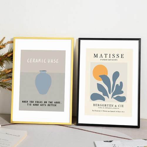 新款直销简约立体风铝合金框挂墙画框4K8k装裱海报油画照片框架大