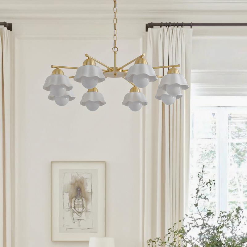 新款直销中古客厅吊灯吸顶灯轻奢大气高档宫殿全铜陶瓷灯具餐厅主