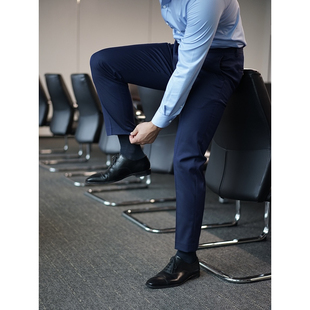 【抗皱免烫】正装穿搭男商务休闲长裤上班面试直筒垂感通勤西裤