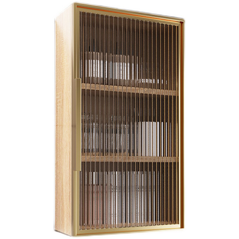 轻奢小户型简约浴室客厅实木壁柜防水储物吊挂柜卫生间收纳侧边柜