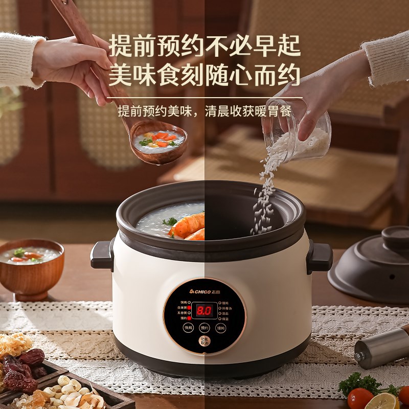 电炖锅婴儿辅食锅陶瓷家用全自动炖汤煲汤锅电砂锅煮粥神器专用锅