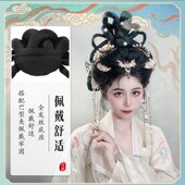 秀韵大唐贵妃花神复古古风假发包汉婚唐风发髻汉服造型高发髻演出