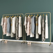 女装 饰落地式 儿童侧挂衣架带轮子 展示架水管货架专用地摊架装 服装