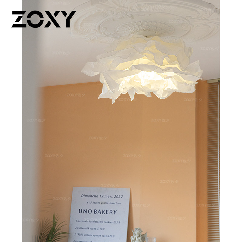 zoxy佐夕 日式云朵吸顶灯卧室克鲁宁纸艺简约创意北欧民宿DIY装饰