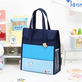 小学女生手提袋拎书袋女孩补习袋补课包学生男孩专用拉链式 美术袋