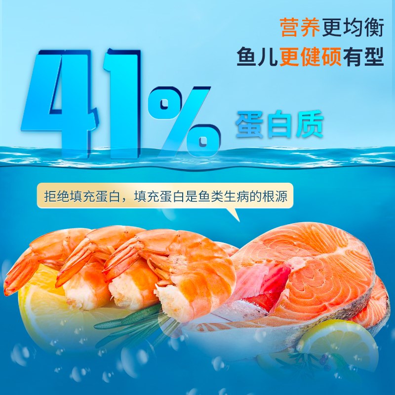 四效合一锦鲤鱼饲料红鲲观赏鱼粮 色扬增体锦鲤食 适合6CM以上鱼