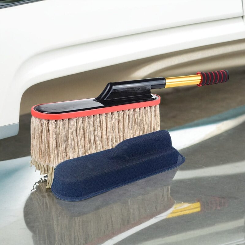 除尘专用汽车用品洗车掸子擦车拖把纯棉蜡拖清洁用品车刷蜡刷洗车