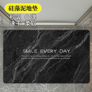 浴室硅藻泥吸水地垫洗手间厕所家用小地毯软垫卫生间门口防滑脚垫