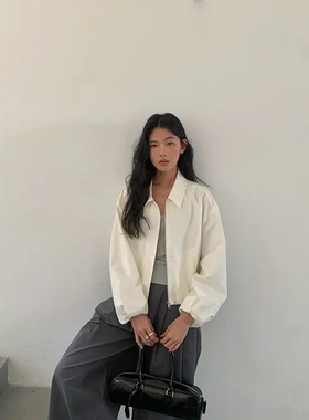 MMC DITION短款外套女2025春季新款高级感小个子韩版宽松休闲夹克