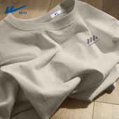 夏季 回力男士 潮流D 2026新款 纯棉硬挺半袖 短袖 t恤宽松圆领休闲男装