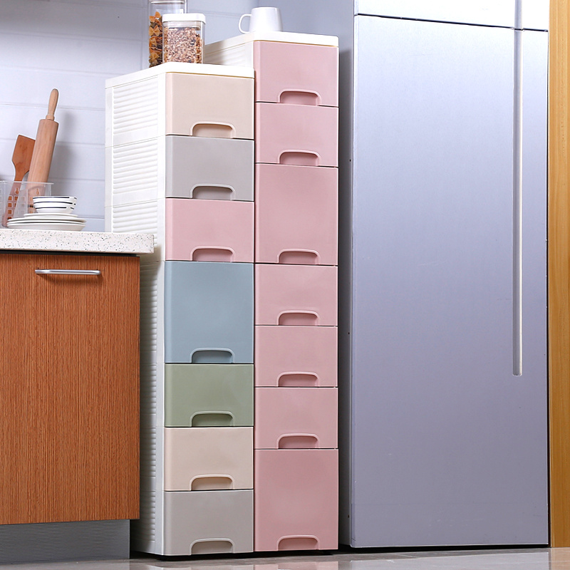 20/25/30cm超窄夹缝收纳柜抽屉式厨房冰箱置物架缝隙储物柜子35宽