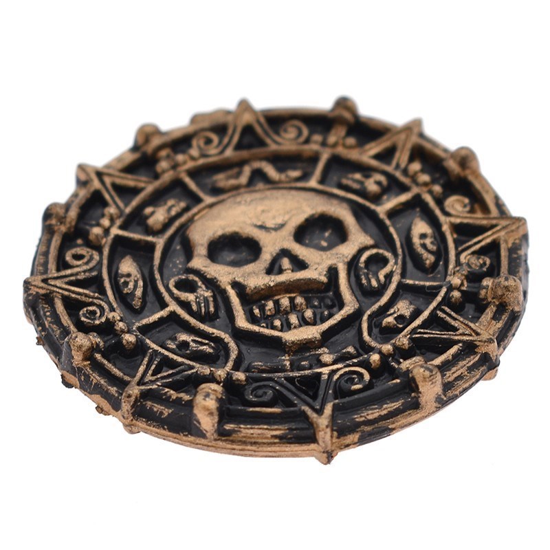 Lychee 10pcs Plastic Pirate Coins Decorative Non-currency Co