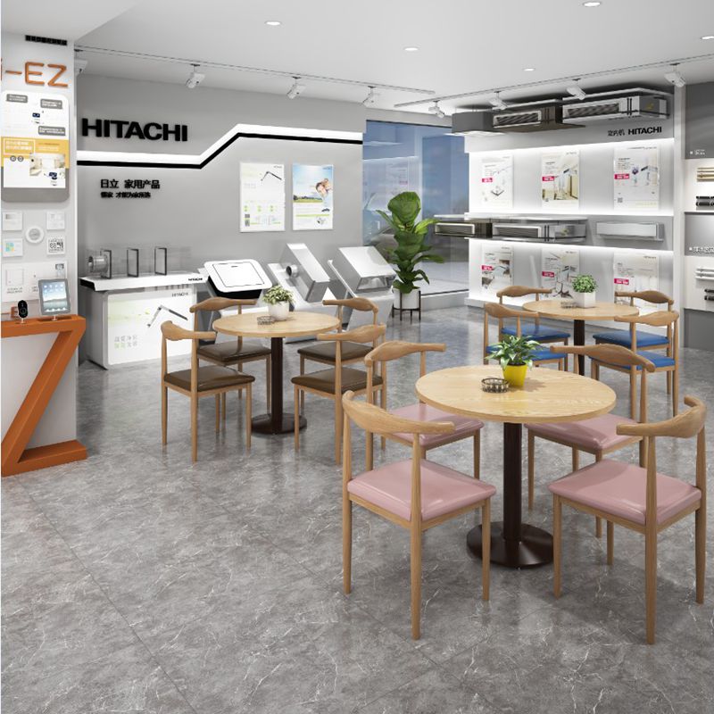 简约洽谈桌椅组合办公室展厅谈判接待会客小圆桌奶茶店铺一桌四椅